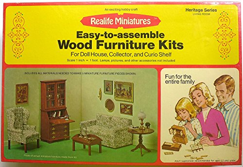 Heritage Series Realife Miniatures Kit # 189 Living Room