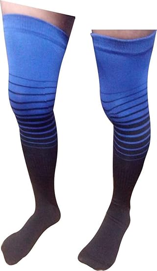 Sports Running Football Soccer Plain Long Socks Over Knee High Socks