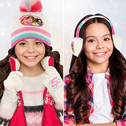 Disney Girls' Winter Earmuffs and Kids Gloves Set, Princess for Ages, Age 4-72