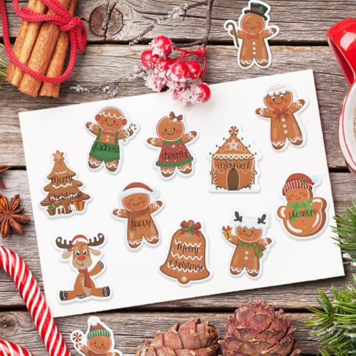 Notes adhésives de Noël originales forme bonhomme biscuit