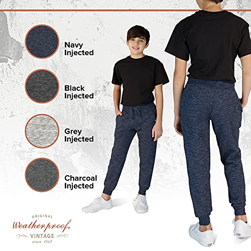 Weatherproof Vintage Boys' Athletic Sweatpants - 4 Pack Basic Fleece Jogger Track Pants For Boys, Size 6, Asst1 #TOP1