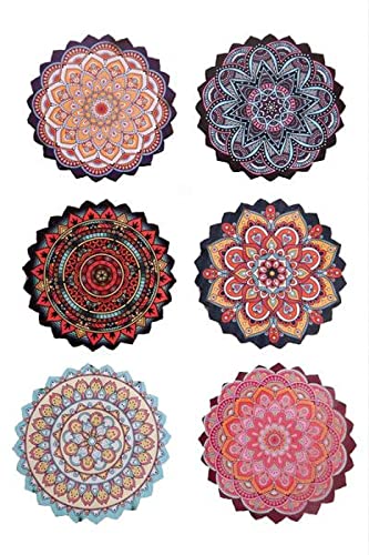 Sottobicchieri in ceramica a forma di mucca delle Highland, set di