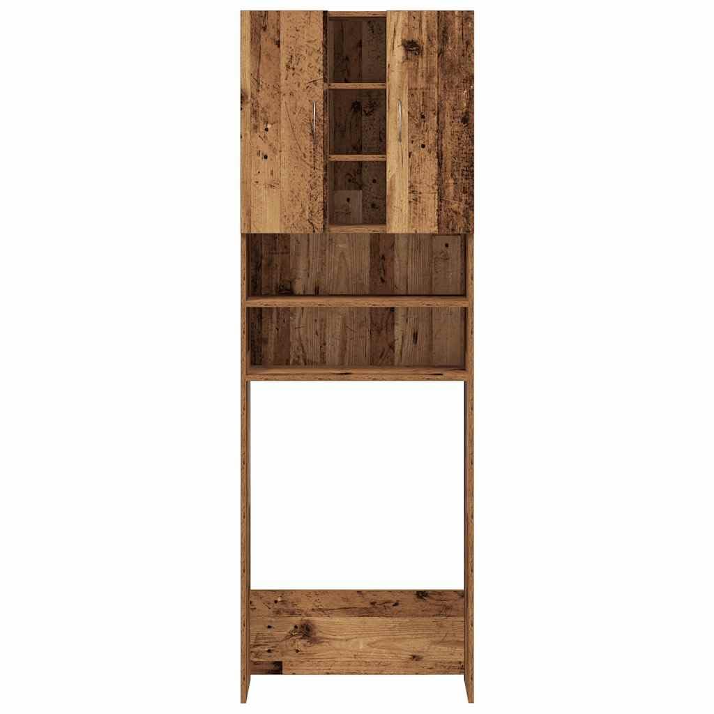 vidaXL Szafka na pralkę, stare drewno, 64x25,5x190 cm