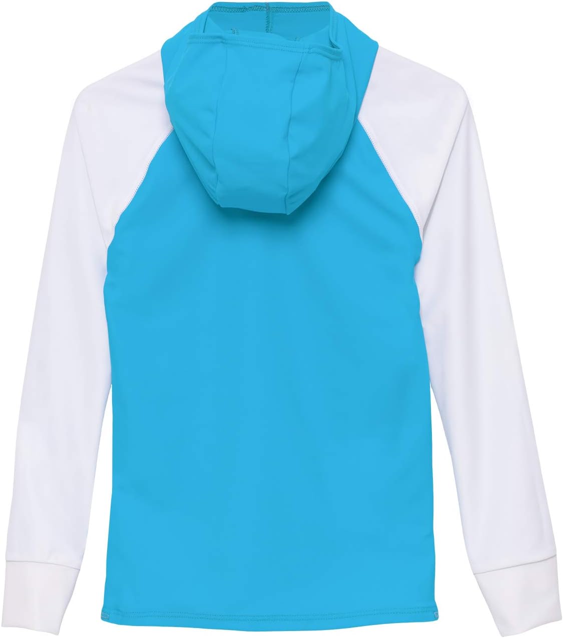 Tuga Girls Snorkel Hooded Rashguard, Caribbean Fish ID, UPF 50+, USA Made