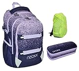 VIEL PLATZ: 3 Fächern, 2 Seitentaschen inkl. extra Geheim-Fach für Handy oder Geld; praktische Fächer-Aufteilung + Organizer; extra Laptop- / Tablet-Fach; Klett-Riemen an der Vorder-Tasche für das Skatebord, Fahrrad-Helm oder die Jacke; standfester Boden