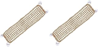 2 Peças Rede De Lagarto Malha Rede Rastejando Brinquedo Reptisoil Pendurado Rede Cama Lagarto Dormir Cama Réptil Escalada Rede Pet Descanso Esteira Répteis Animais Rede Brinquedo Ipetboom
