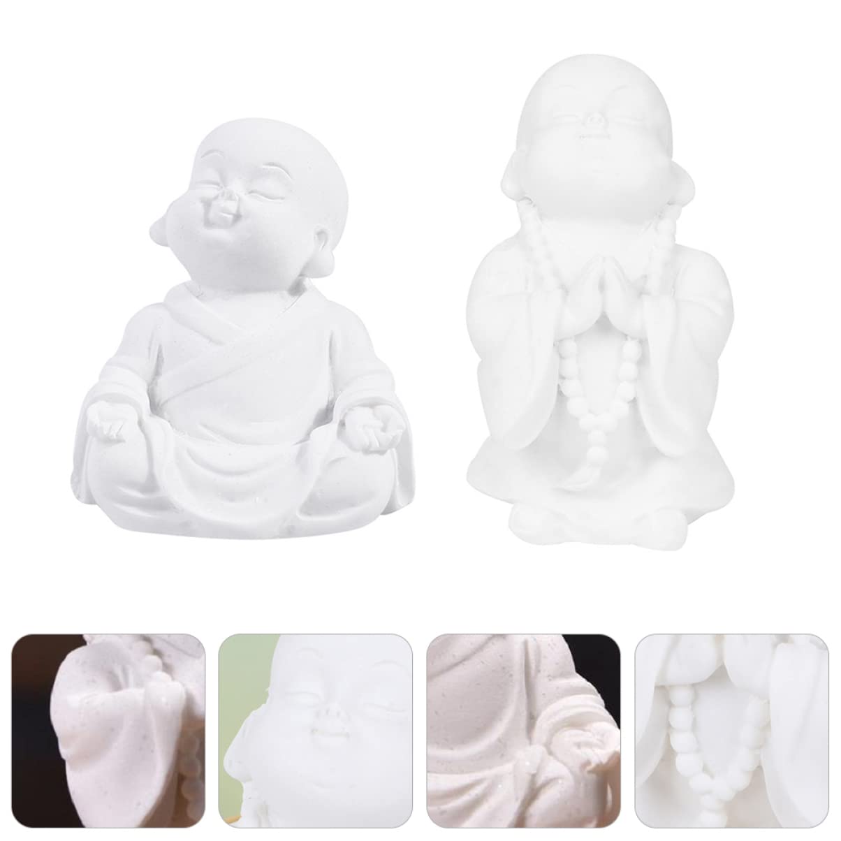 PRETYZOOM 3 Juegos Decoración De Pecera Zen Titulares Figuritas Decoraciones De Peceras Decoração Casa Decoración Casa Decoración Pecera Estatua De Resina Decoración del Acuario 2 Piezas * 3