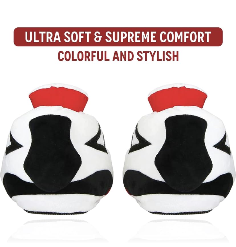 IKHAN Sneaker Slippers Comfy, and Trendy Sneakers for Men, Pure Polyester Womens Sneakers | Fluffy Slippers with Standard Shoes Size That Fits All (White)4