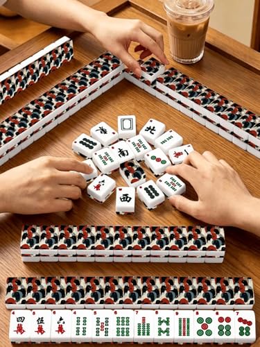 Set de fichas American Mahjong con estuche y dados miniatura 2