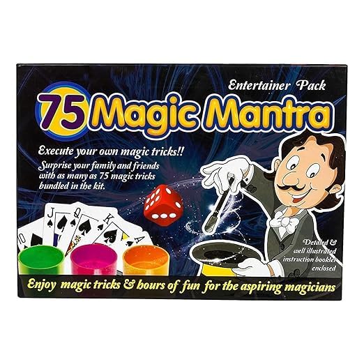 Image of Magic Tricks for Kids - Jumbo Magic Set with 75 Fun Tricks | Beginner Magician Kit with Props, Cards, Wand & Accessories | Easy-to-Learn Illusion Tricks for Boys & Girls | Play Gift Box