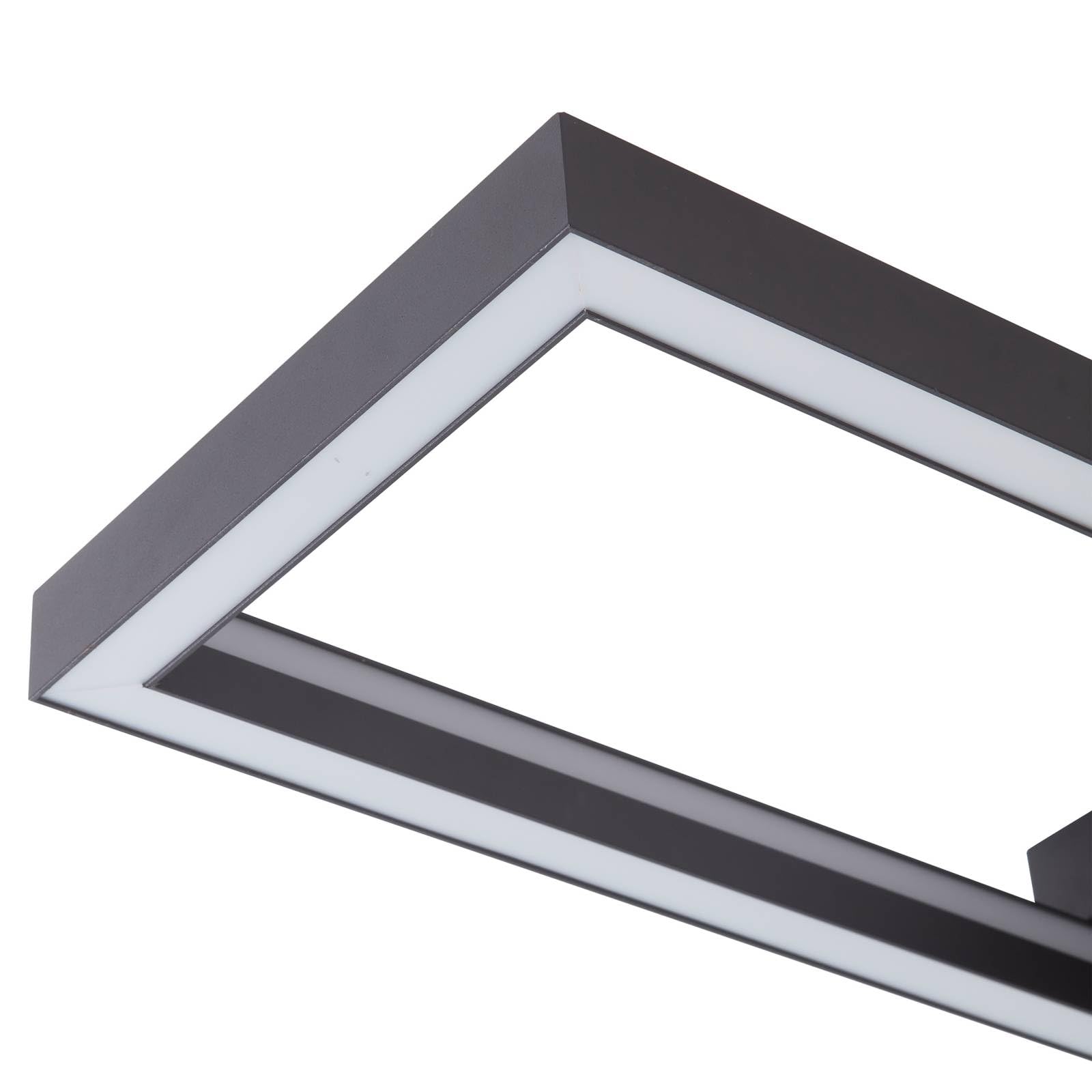Lucande LED Deckenlampe dimmbar, RGB Backlight wechselbare Lichtfarbe (2700-6500K) Fernbedienung App Steuerung Smart Home Wohnzimmerlampe Deckenleuchte