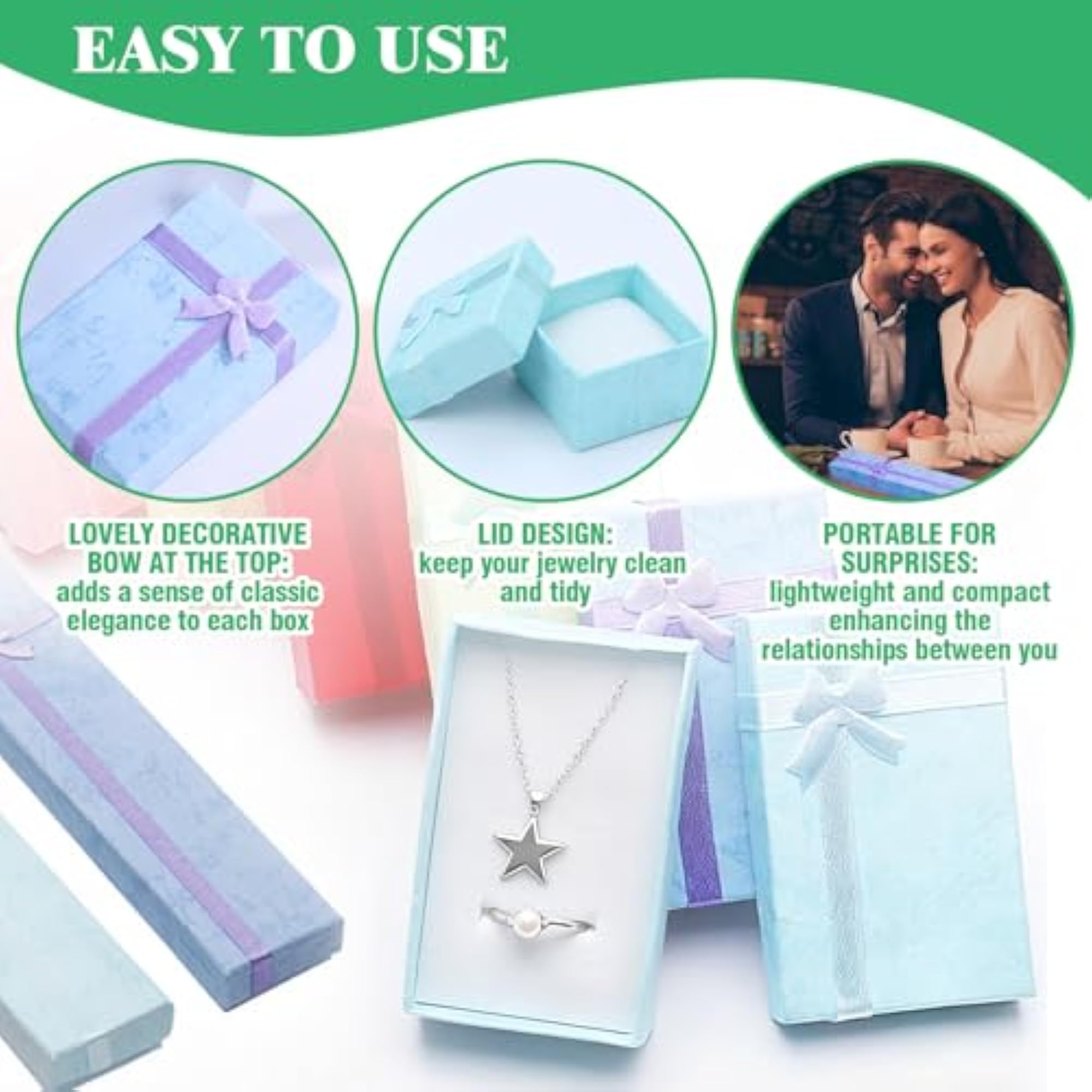 21Pcs Assorted Jewelry Gift Boxes Set