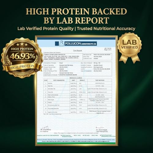 Image of Forest Found Roasted Salted Edamame (825g) | Protein (46%) & Fiber (14%) | Oil-Free, Vacuum Roasted Crunchy Green Soybeans | Healthy Low Carb, Plant-Based Snack | Young Green Soybeans