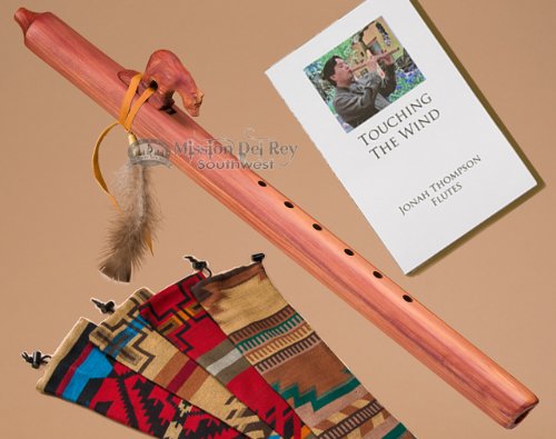 Native American Cedar Flute Pack -Bear & Bag #TOP8
