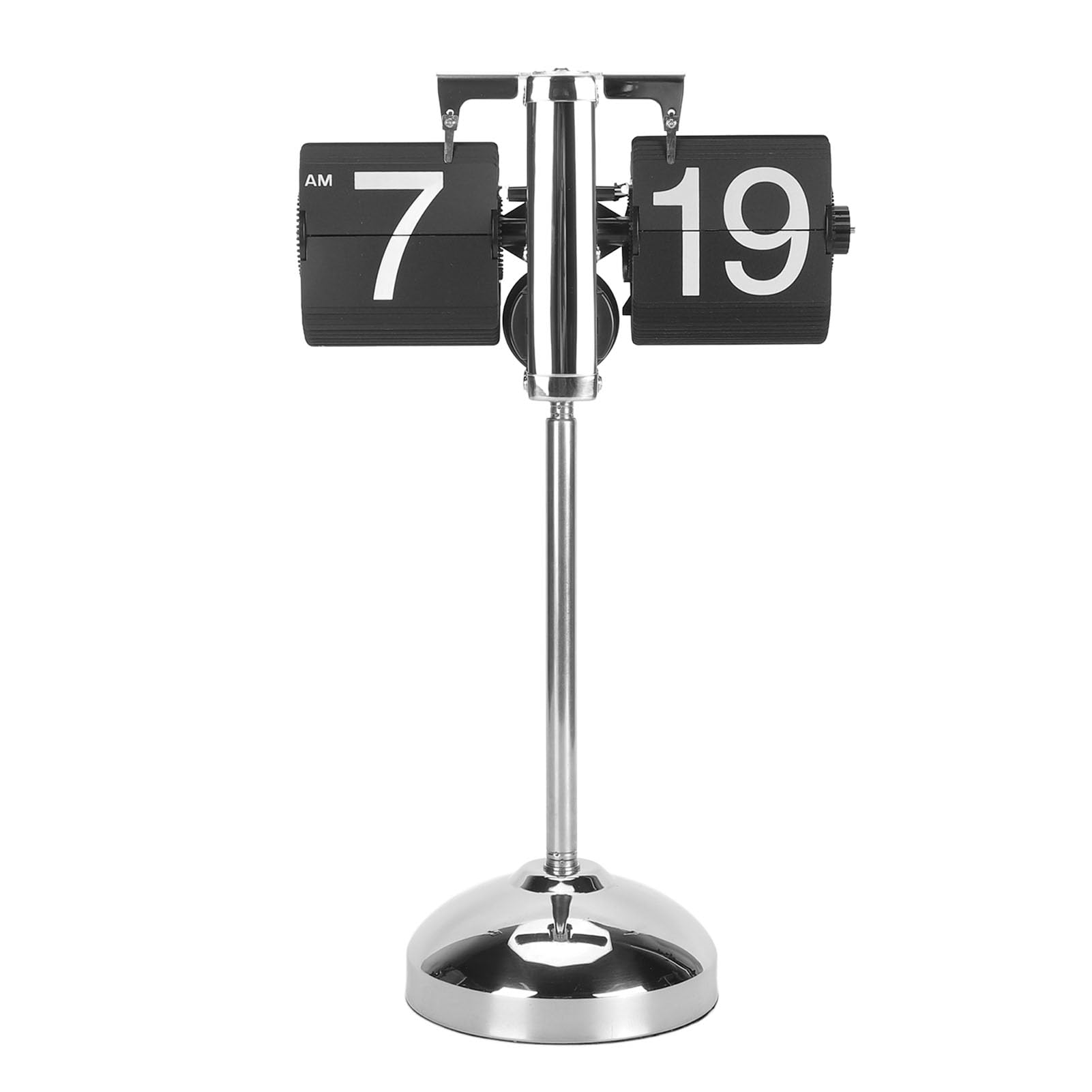 Reloj Digital con Tapa, Barra de Tracción Extensible de Acero Inoxidable, Movimiento de Marcha Atrás Digital Automático, Barra Telescópica de Acero Inoxidable (Black)