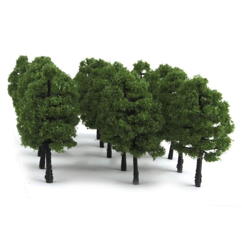 Arbres miniatures HO Z TT EasyByMall : lot de 70 décors paysagers 1:75 1:100