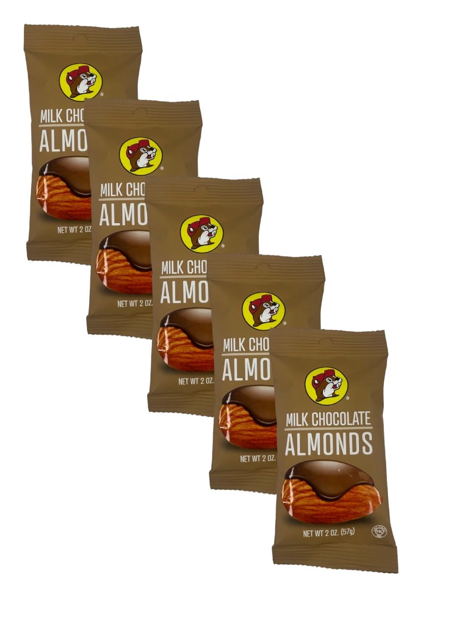 Bucee's Chocolate Covered Nuts Snacks 5 Pack 2 oz