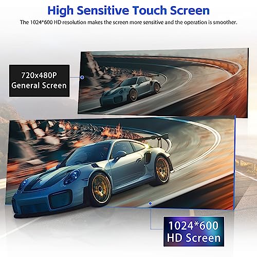 CAMECHO Wireless Apple Carplay Portable Car Stereo Android Auto, 10.26 Inch HD IPS Touch Screen Carplay Screen for Car, Portable Radio Receiver with Voice Control GPS Bluetooth FM AUX 32G TF Card