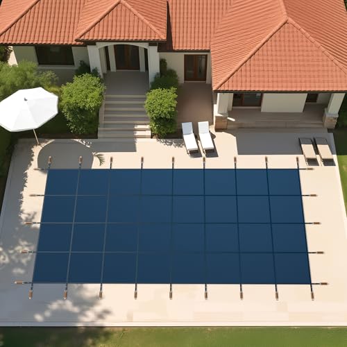 Cobertor de Seguridad para Piscina 25x45 pies Azul miniatura 2