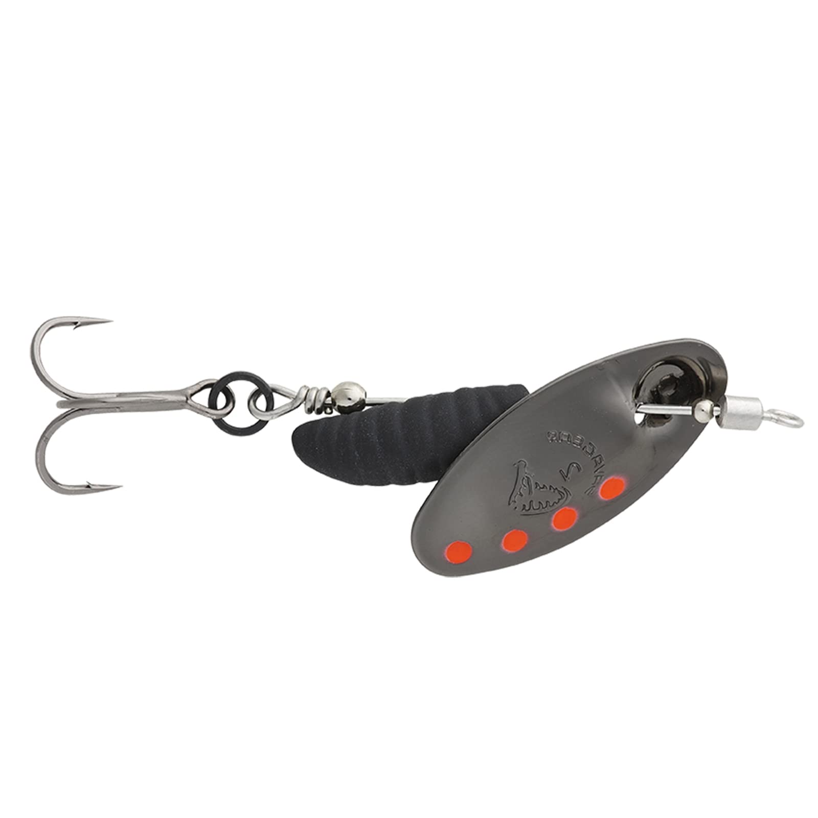 Savage Gear Grub Spinners Spinner Size / Weight / Colour: Size 2 / 5.8 g / Silver Red Black