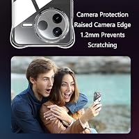 Tieeyivv Hülle für Xiaomi Poco F7 Pro 5G Case mit Schutzfolie für Panzerglas Schutzglas Cover Stoßfest Schutzhülle, Soft TPU Transparent Handyhülle [Kamera Schutz] – Ansicht 7