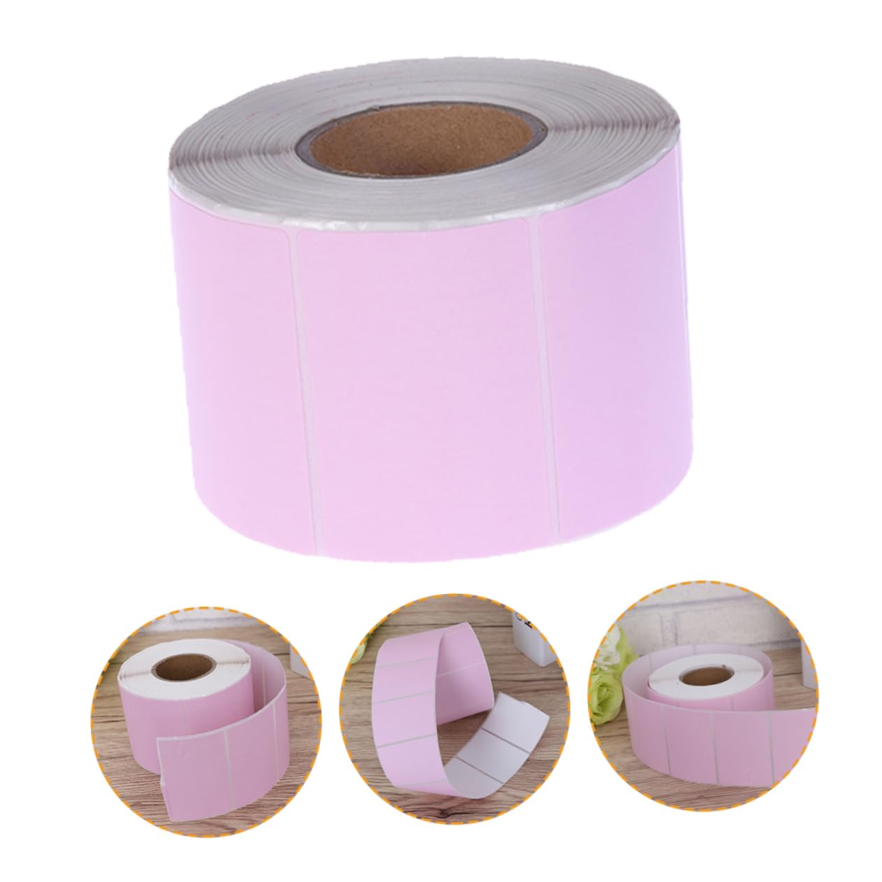 Etichette Termiche Rosa 60x40 Mm, 2 Pezzi Autoadesive | Carta Termica, Stampa Codice a Barre, Informazioni Chiare e Resistenza All'acqua