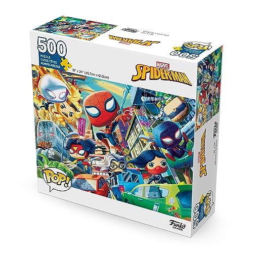 Pop! Puzzles Marvel Spider-Man - 500 pieces - 45.7cm x 61 cm - English, Multicolor, 500 pieces, 18" x 24" - Image 2