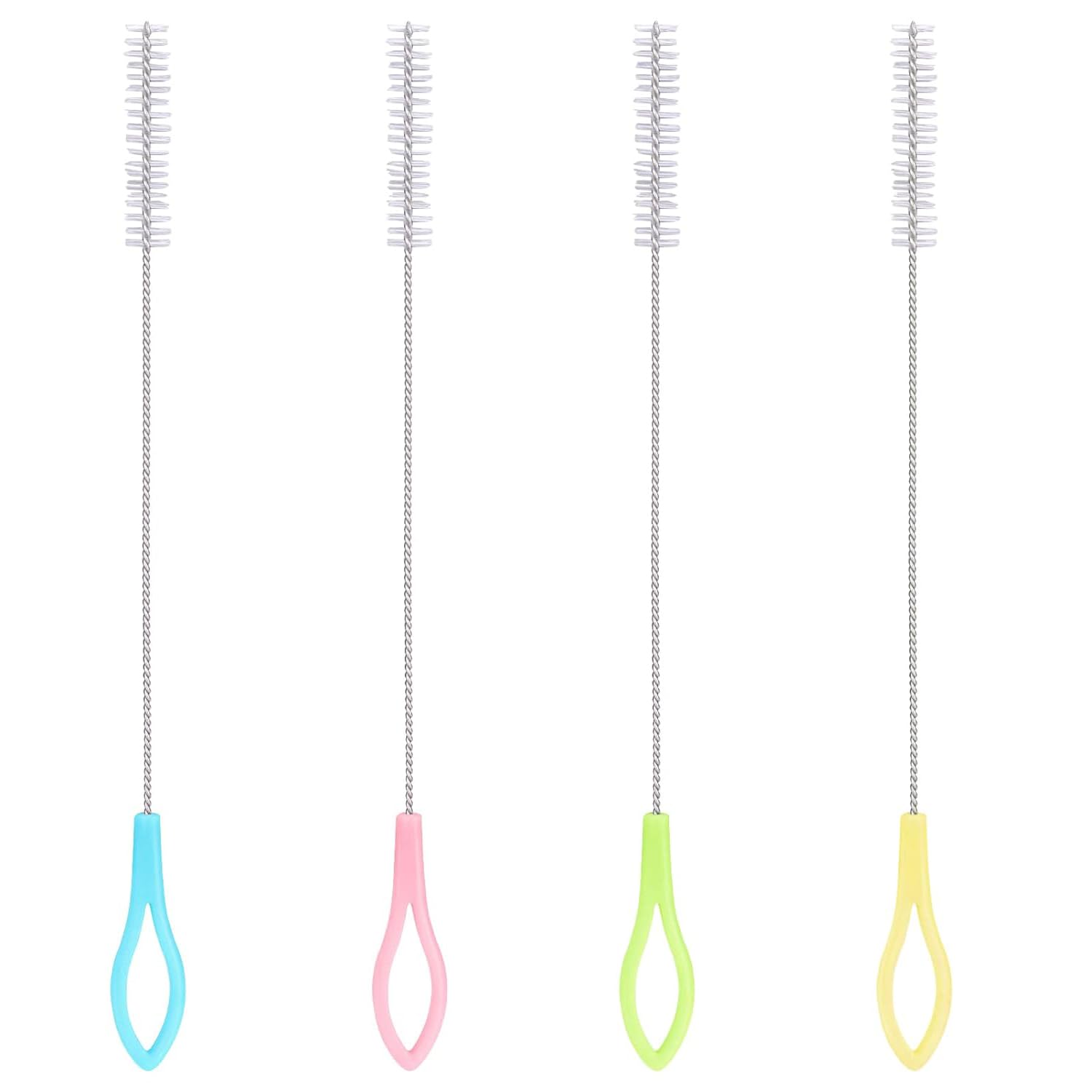 TMTGTS Lot de 12 brosses de nettoyage 200 x 4 mm - Tubes à essai - Brosse pour