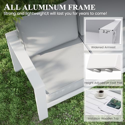 Aluminum-Patio-FurnitureOutdoor-Metal-Sectional-Sofa-with-Table-and-Waterproof-CoversWhite-Modern-Patio-Furniture-Set-for-Garden-Backyard-8-Piece Aluminum Patio FurnitureOutdoor Metal Sectional Sofa with Table and Waterproof CoversWhite Modern Patio Furniture Set for Garden Backyard 8 Piece