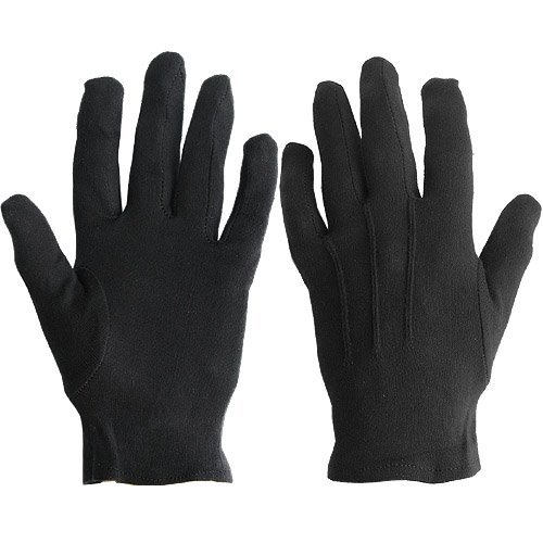 Black Friday - 80% OFF White or Black Cotton Gloves-sold By Dozen Pair-(XL, Black)