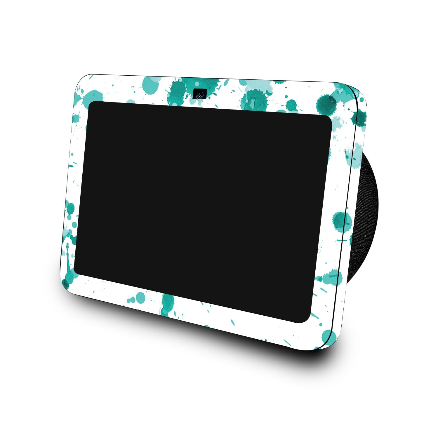 Skin Compatible with Amazon Echo Show 8 (3rd Gen, 2023) - Teal Splatter - Premium 3M Vinyl Protective Wrap Decal Cover - Easy to Apply, Crafted in The USA by MightySkins