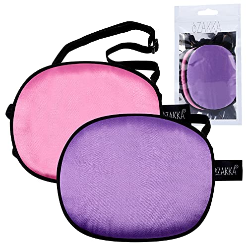 eZAKKA Adesivos para os olhos para adultos e crianças, 2 peças de seda elástica para olhos preguiços