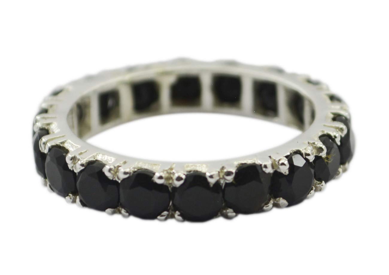 Véritable onyx noir bague argent idéal cadeau d'anniversaire et fêtes