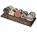 3 Row Challenge Coin Holder - Military Coin Display Stand - Amazing Military Challenge Coin Holder - Holds 14-19 Coins 3 Rows Made in The USA! (Solid Walnut)