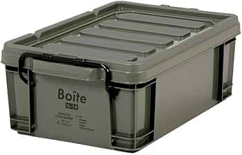 Amazon.co.jp: ベストコ コンテナボックス 収納 M ロー 13L カーキ MA