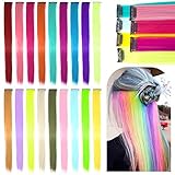 Fácil de usar: cada cabello tiene un clip que se puede fijar fácilmente en el cabello, úselos individualmente o mezcle y combine los colores para obtener el aspecto deseado.