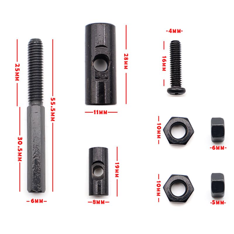 Felixstory Shaft Locking Screw Kit Bolts Set Compatible for Ninebot Max G30P G30LP Electric Scooter, Folding Place Fixed Bolt Replacement Repair Parts, Folding Mechanism