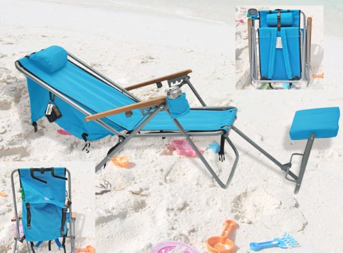 backpack beach chair with footrest