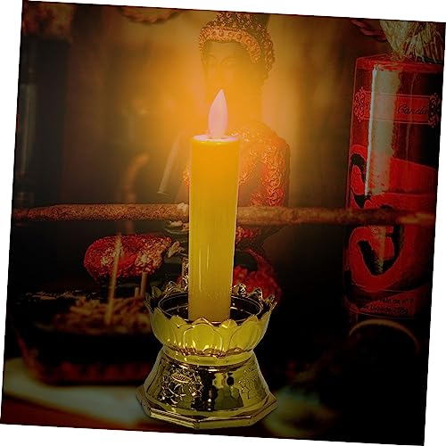 Velas LED impermeables con base estable y batería intercambiable 5