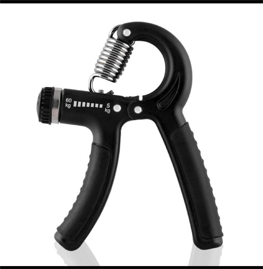ANAND ENTERPRISE Adjustable Hand Gripper Strengthener for Men & Women | Hand Exercise Equipment for Home and Gym Workouts (Without Counter, Black)-image-2