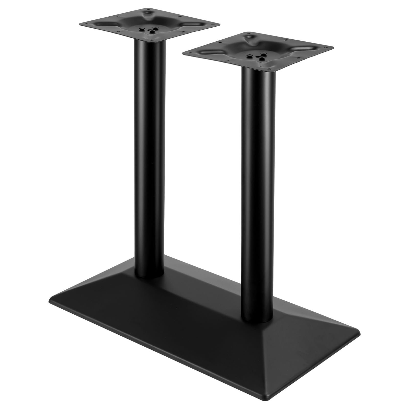 SUNNYNEST Table Leg, Heavy Duty Table Frame 72cm – Black Metal Table Base with 40×40cm Square Base, Powder Coated Cast Iron Column for Dining, Bistro, Café & Restaurant Tables (Double stand Black)