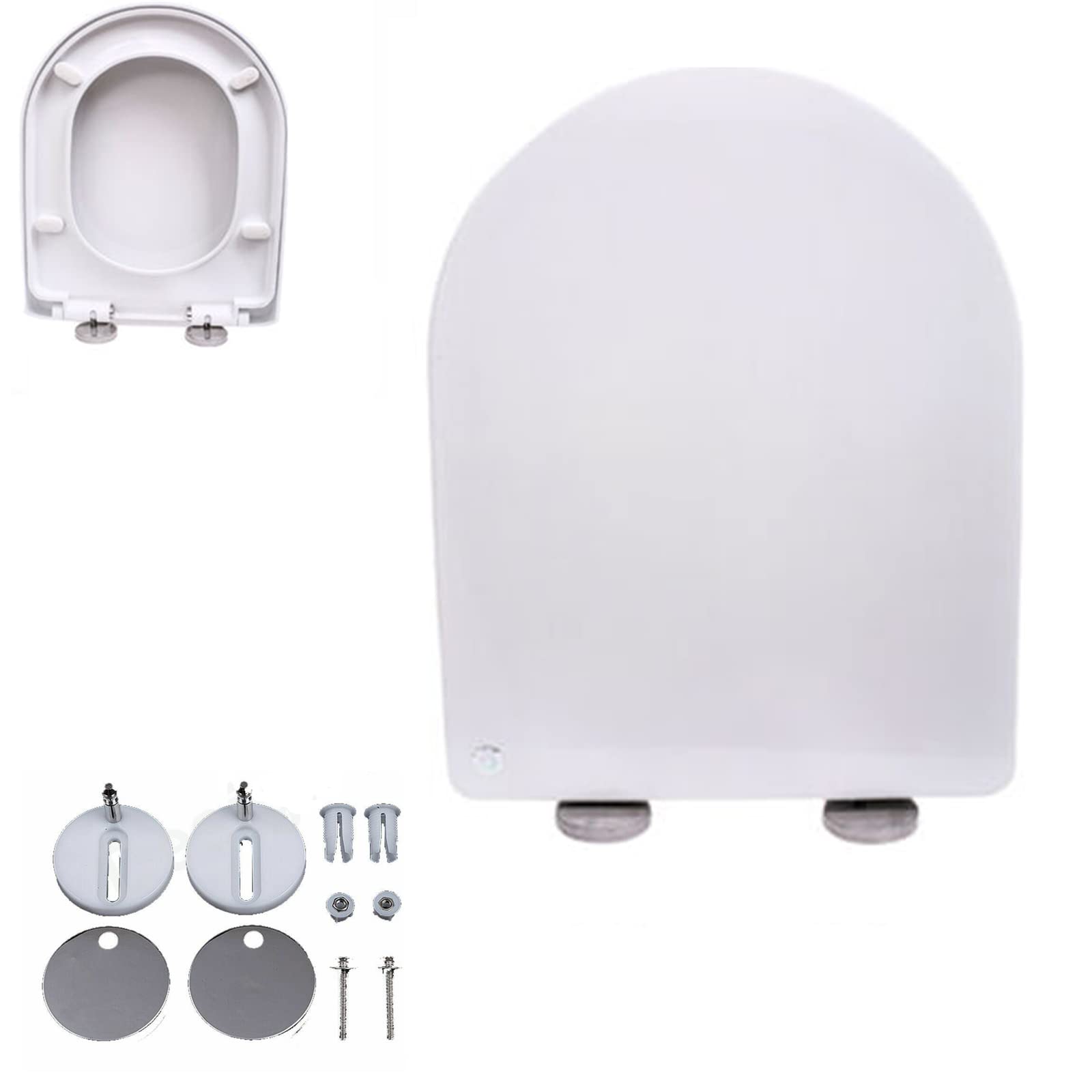 Buy Soft Close Toilet Seat with Quick Release DShape Toilet Lid Simple