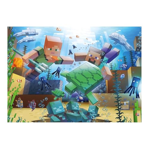 Ravensburger - Puzzle 1000 Piezas Minecraft | Puzzle Minecraft 70x50cm | Puzles 1000 Adultos |...