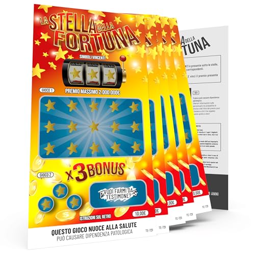 SIMAITALIA 5 Biglietti Vuoi Farmi da Testimone in Stile Gratta e Vinci in Carta Premium 21x10cm per una Proposta Divertente e Originale