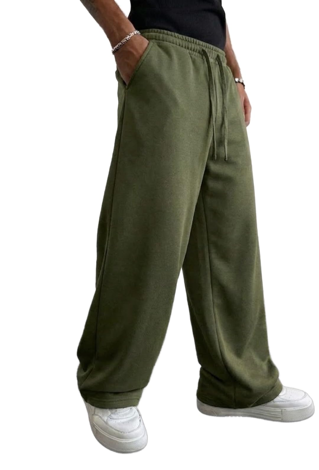 dockstreet Track Pant for Men || Baggy Fit || Track Pants || Full Elastic Jogger Track Pant || 100% Cotton-picture-54