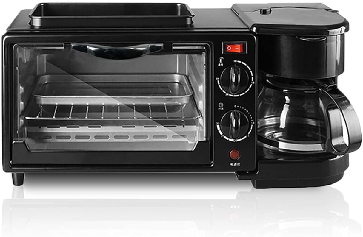 Forno Forno Elettrico Singolo Incorporato - Acciaio Inossidabile Premium Convezione Fornello Alogeno Fornello Caffettiera Macchina per La Colazione Multifunzione 3 In1 Utile