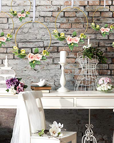 Sntieecr 12 PCS 6 Dimensioni Oro Oro Cerchi Set