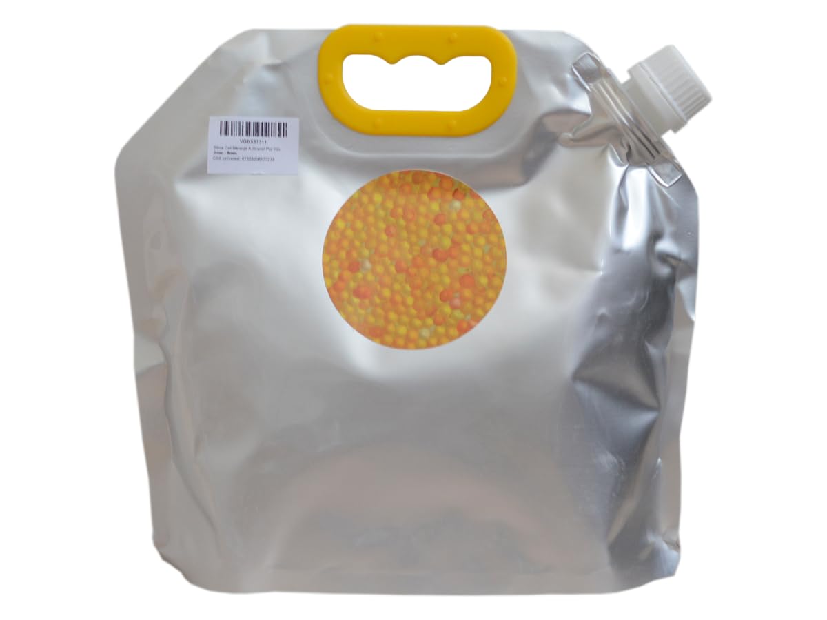 Gel de sílice naranja con indicador de saturación 1 KG 3-5 mm Absorbedor de humedad reutilizable