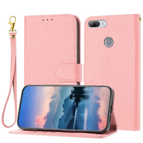 Étui à rabat Honor 9 Lite résistant aux chocs avec béquille et coque interne TPU
