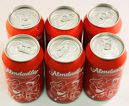 Almdudler Soda (Austrian Limonade) 11.2 Fluid Ounces (6 pack of Cans)